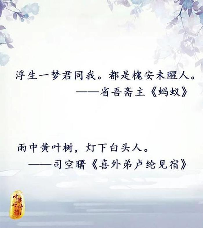 比较冷门的诗词 - 冷门又好听惊艳的诗句