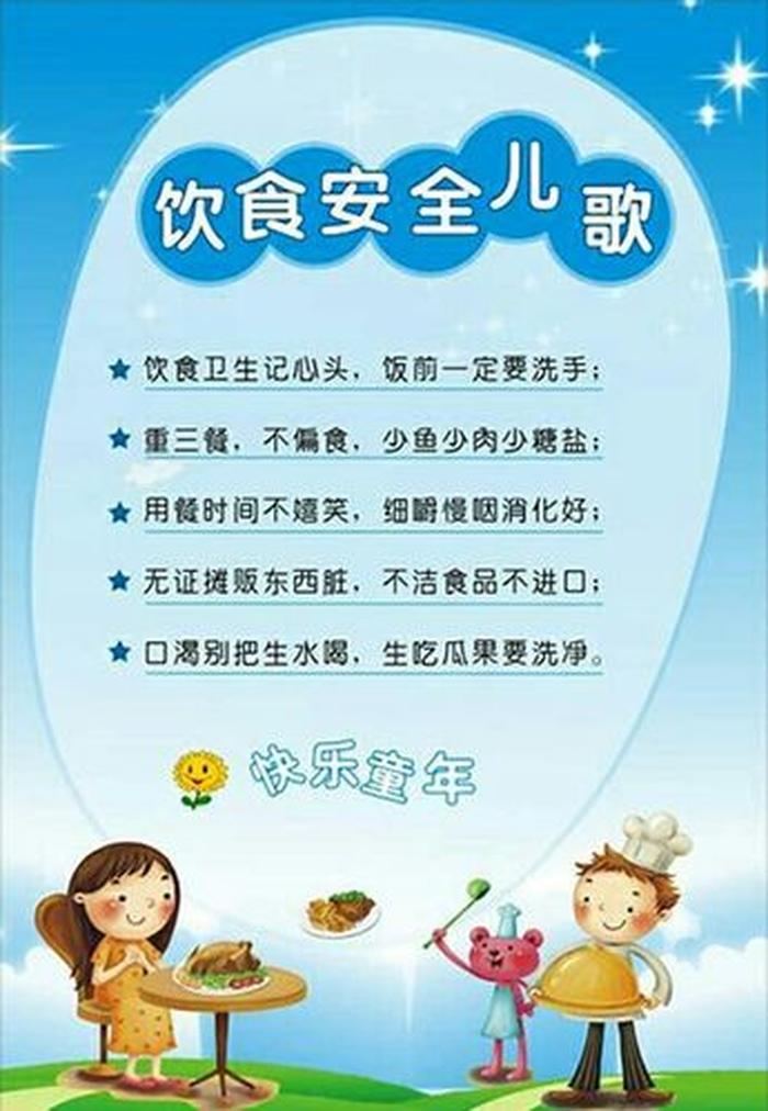 每日儿童饮食安全知识 有关健康饮食的儿歌