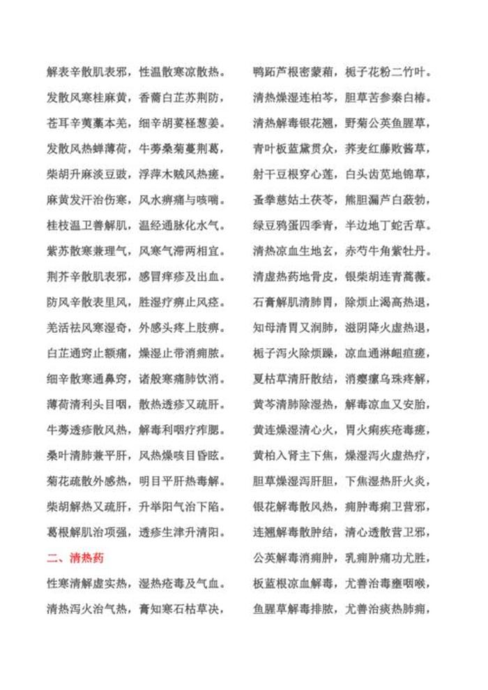 中医健康养生知识 中医小知识顺口溜