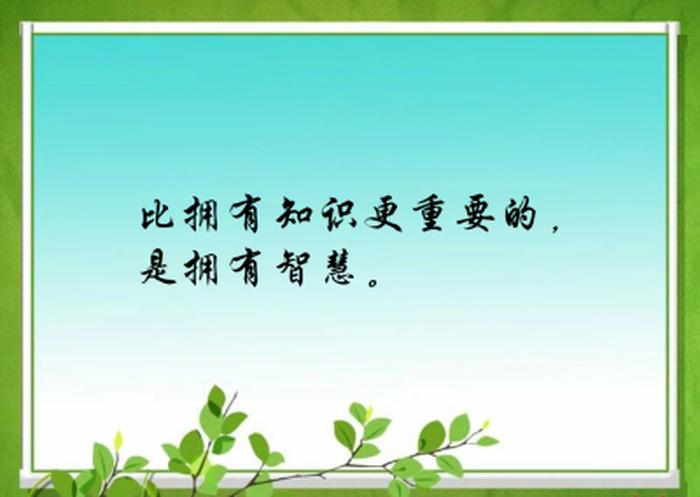 智慧比知识更重要例子；有知识没有智慧的例子