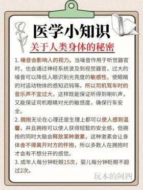 科普一些冷知识图片大全高清；人体知识科普