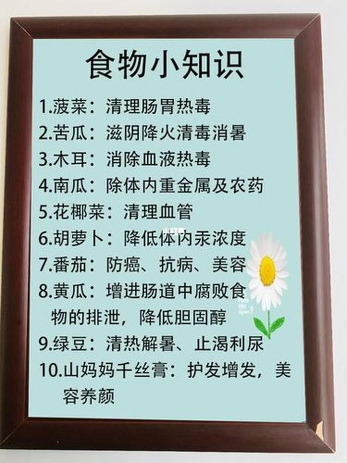 食物有趣的科普知识、食物科普小常识
