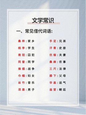 经典中国文化常识大全集 中国文化常识汇总