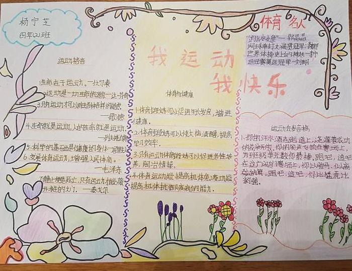 体育健康小常识10条 - 健康手抄报内容60字
