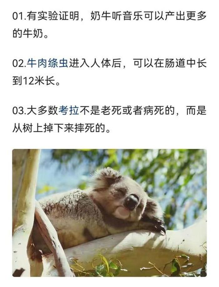科普冷知识大全 - 十万个奇葩冷知识