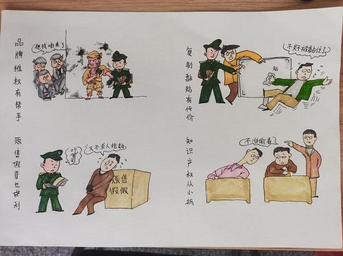 知识产权知识普及绘画 知识产权简单图画