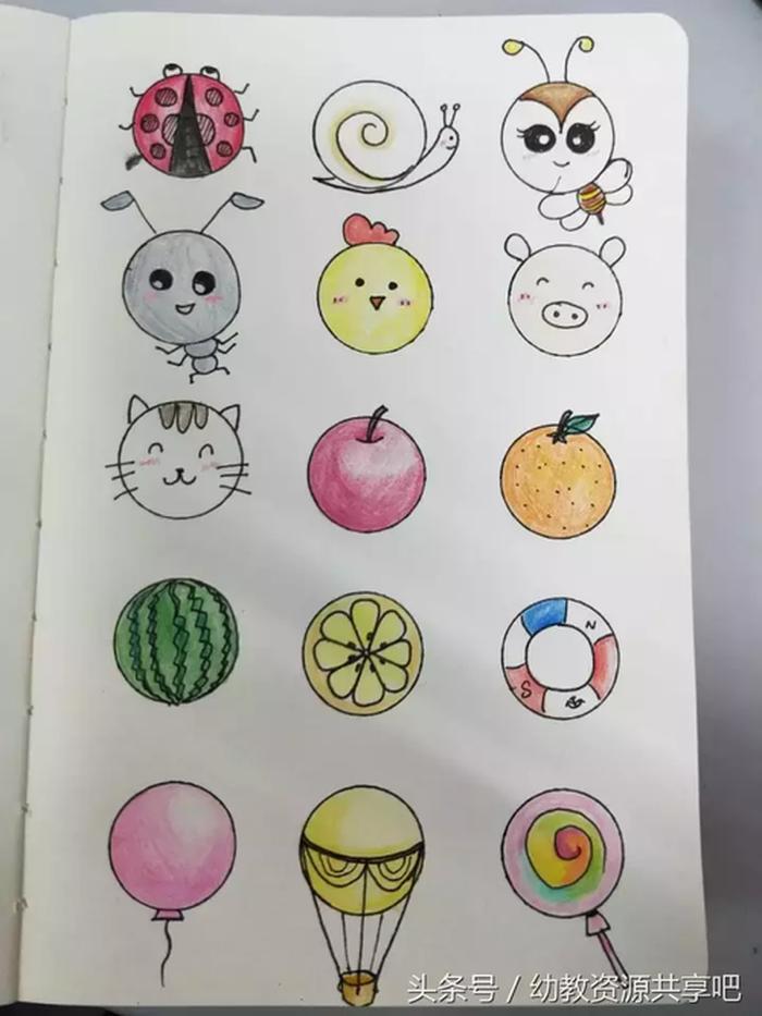 生活中各种画圆的方法展示、怎么把圆画得非常圆