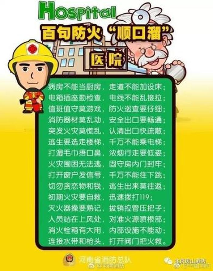 消防常识小知识 - 防火口诀4句