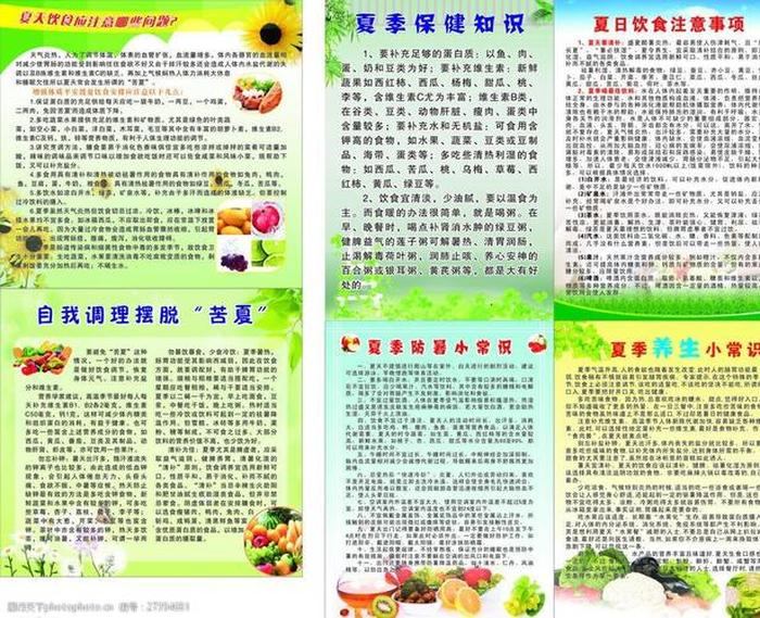 夏季饮食健康小知识、夏季饮食注意事项有哪些