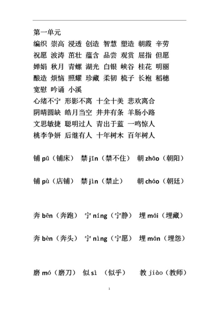 小学语文基础知识大全可打印 - 小学语文基础知识题库及答案