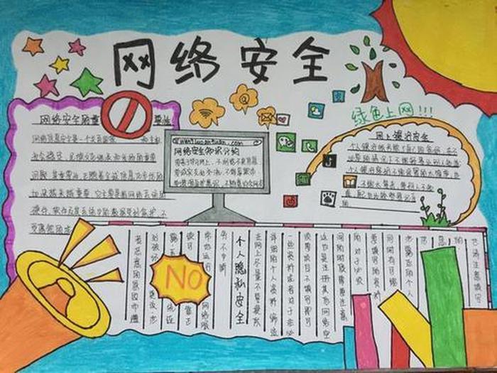 网络安全教育知识手抄报 关于网络安全的手抄报内容