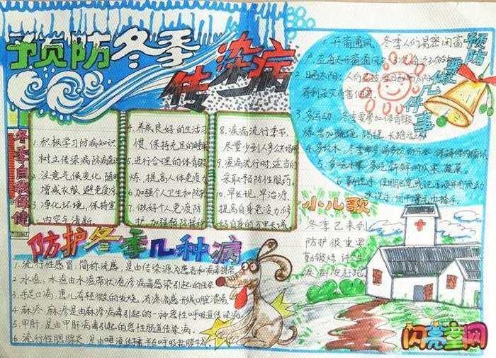 日常生活安全知识手抄报图片，冬季安全知识手抄报