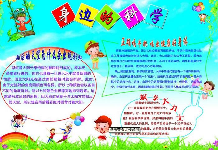 科普知识类型、科普知识卡片 简单