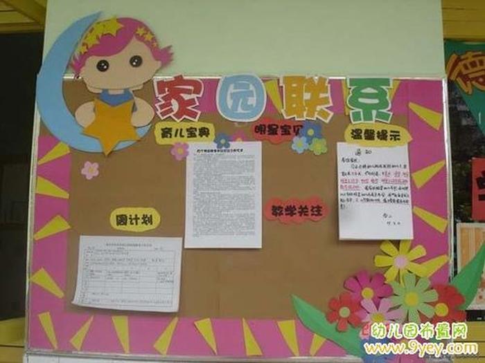 托育园家园共育栏布置，元旦家园共育栏布置图片