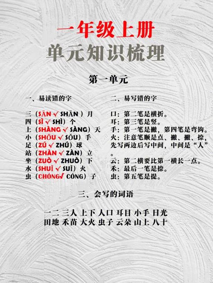 一年级小学生应该知道的常识 小学常识知识大全