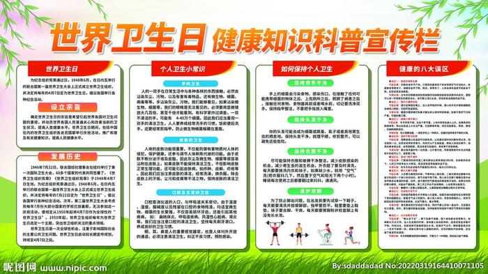健康科普知识宣传内容，健康科普知识宣传标语