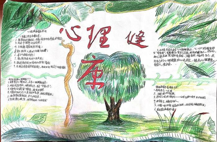 关于心理健康的小知识手抄报；有关心理健康手抄报内容