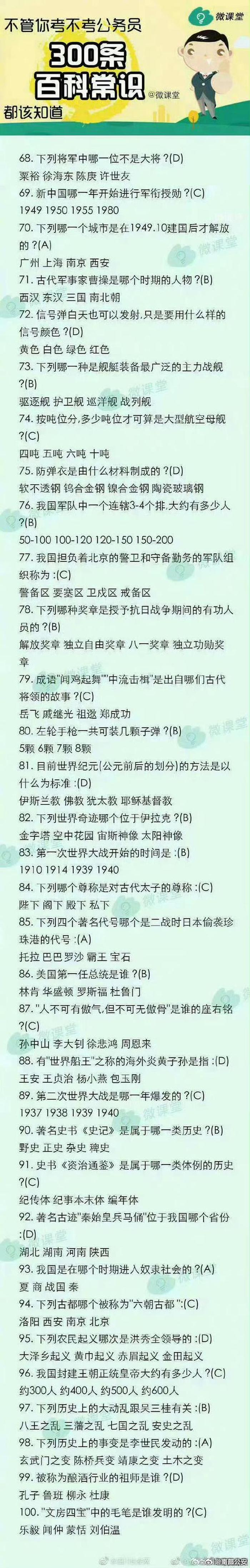 百科知识的总结，百科知识大全汇总