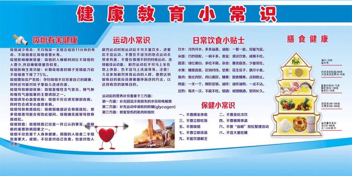 生活常识100条；健康知识小常识100条