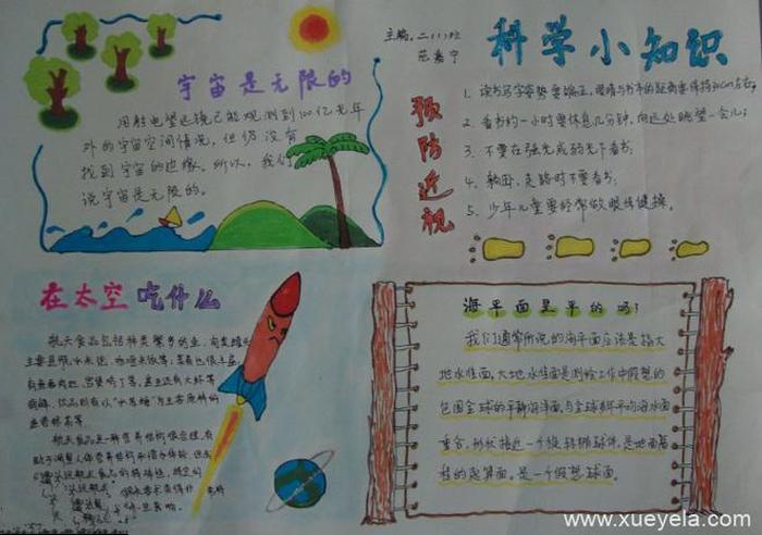 太空人类科技小知识、科技小知识手抄报内容