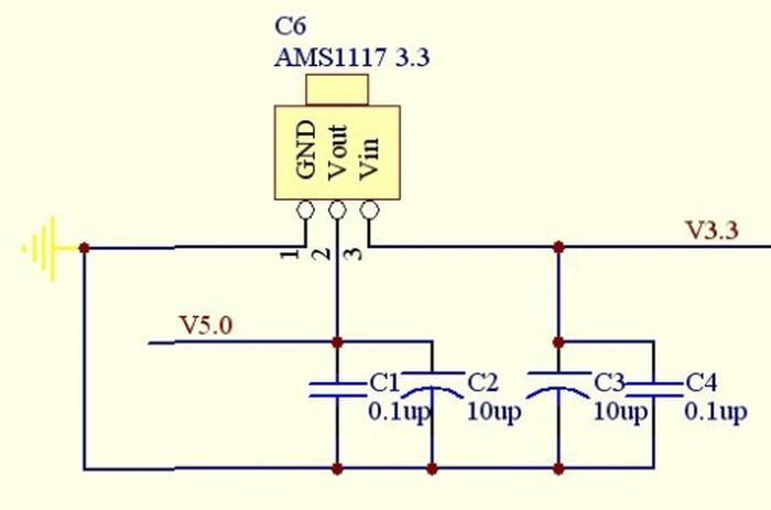 基本电路图常识；最简单的3v稳压电路