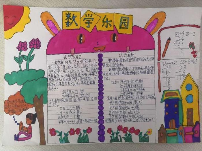 数学科普小知识摘抄手抄报、三年级数学手抄报内容摘抄大全