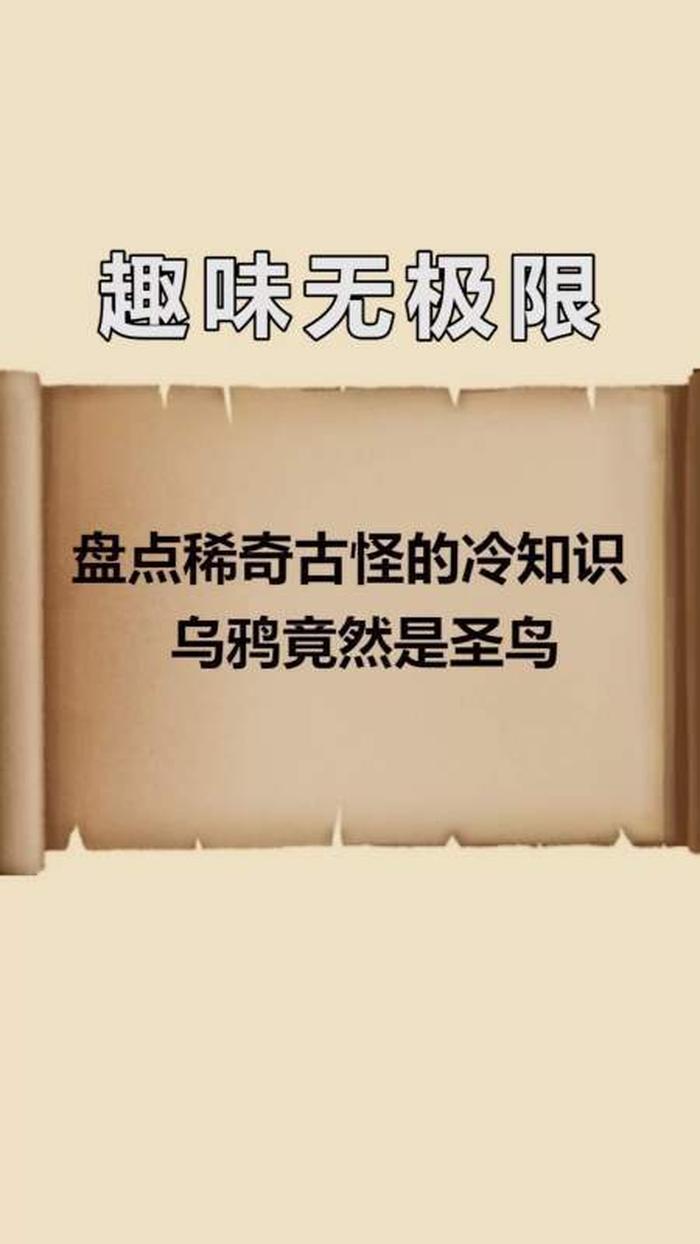 稀奇古怪的冷知识语文；史上最有用的冷知识