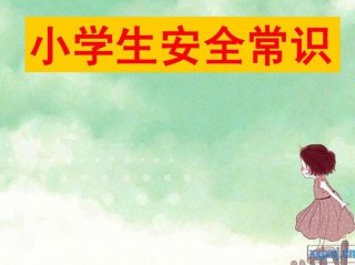 小学生安全教育小常识PPT，小学生校园安全教育ppt课件免费
