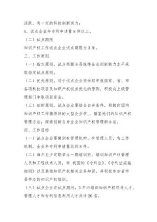 知识产权工作计划，知识产权优势企业工作方案