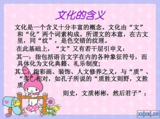 知识与文化的联系 - 文化是什么
