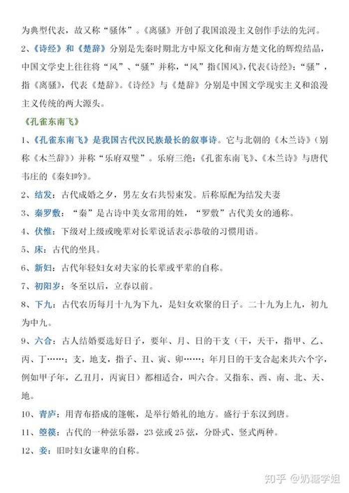 高考必备的文学常识大全，高考文学常识