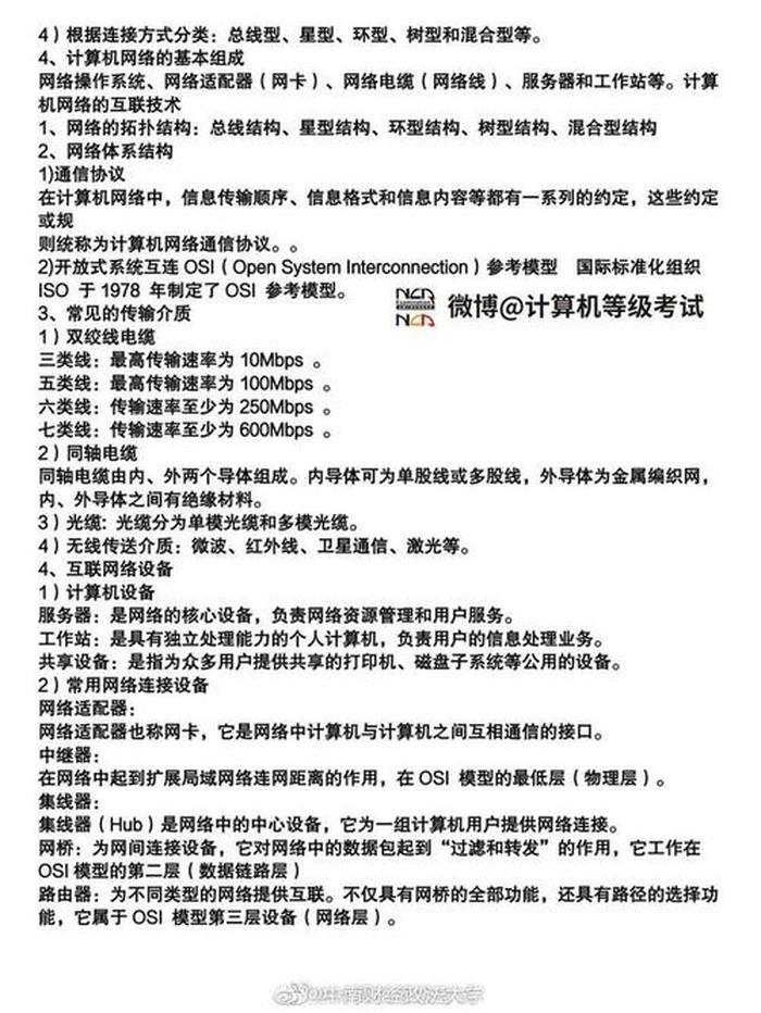 学计算机的基础知识考试重点、计算机基础知识大全