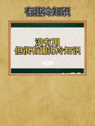 有趣的冷知识大全简单一点、生活中简单有趣的事