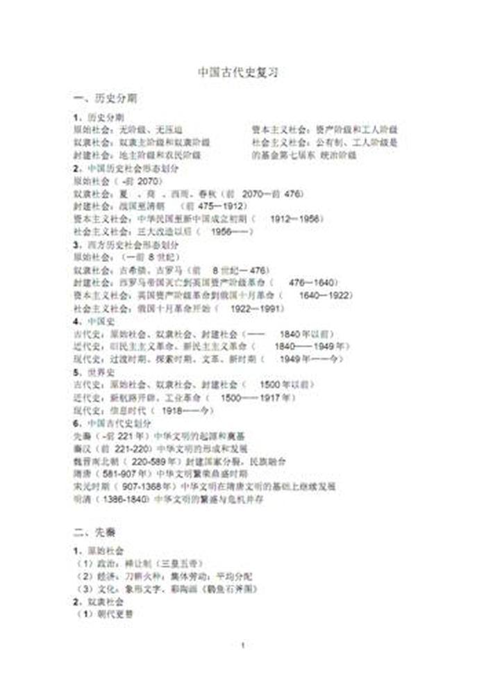 历史科普知识资料大全，中国历史常识题500