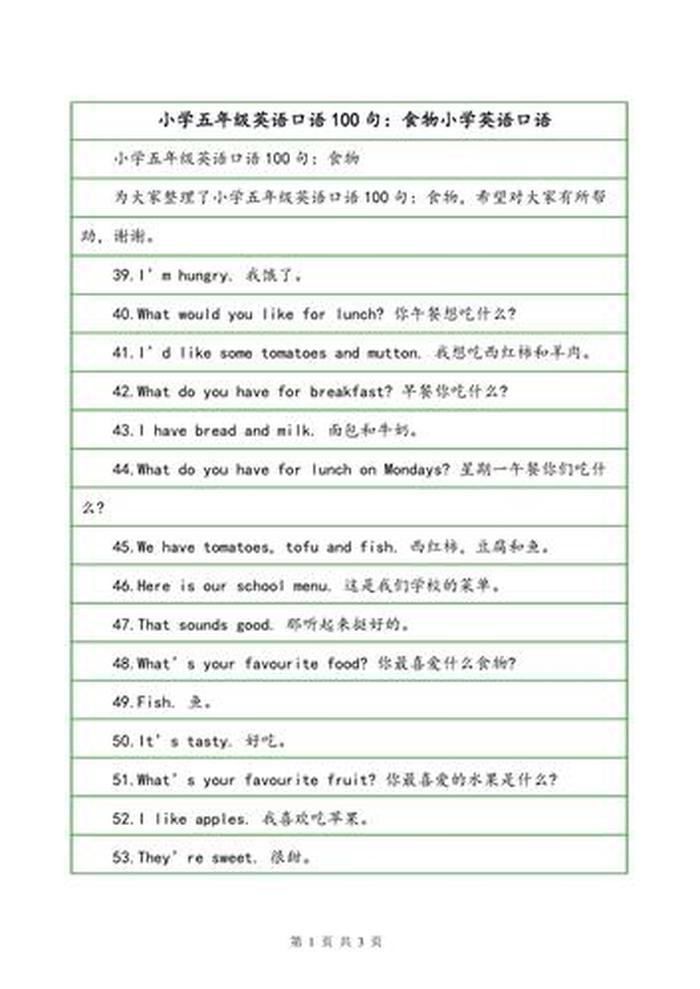 生活中常用的英语句子；简单的生活英文100句