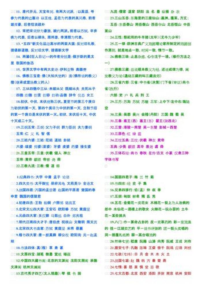 高中生文学常识必考大全 高中常考的文学常识