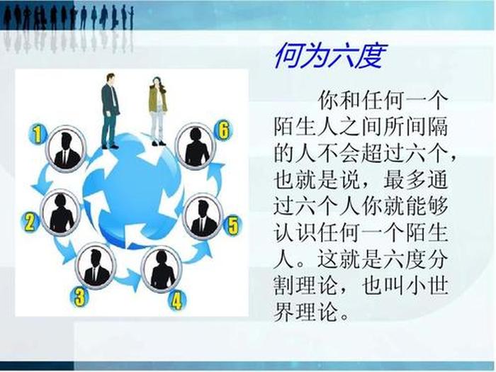 对于理论知识的理解，六度分隔理论