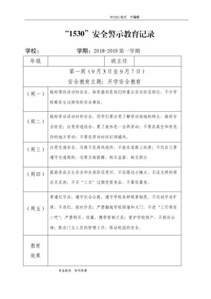 二年级安全知识有哪些 小学二年级安全教育记录内容