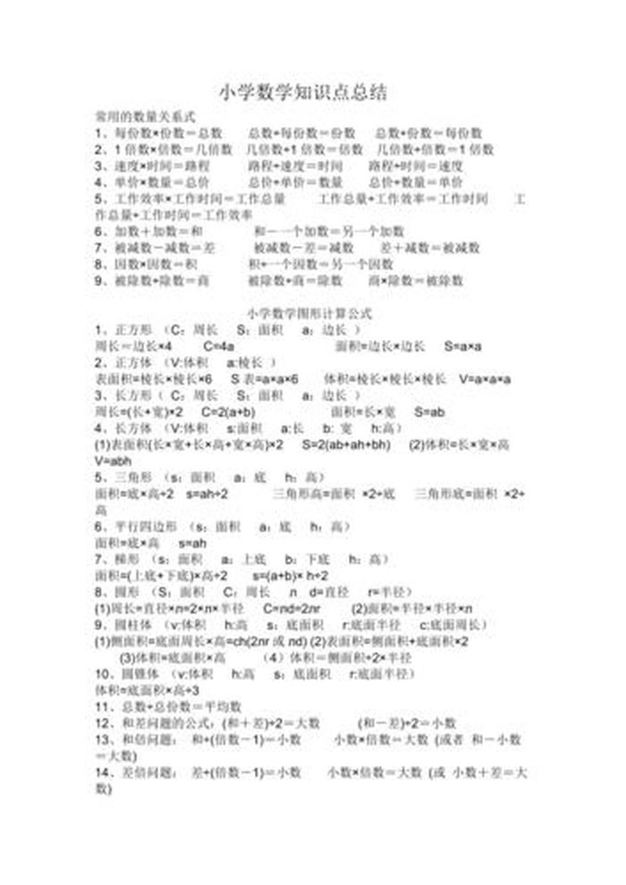 知识点的内容是什么，知识点大全