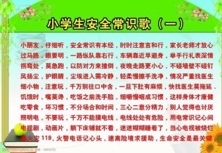 小学生安全常识100条；校园安全小常识100条简短