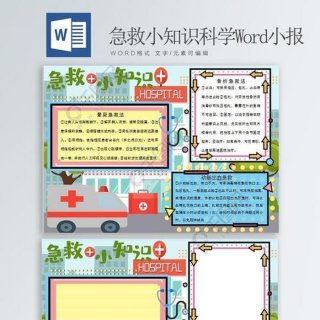 有趣的医学科普小知识手抄报；医学手抄报模板