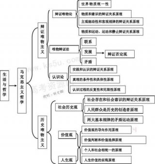 专业知识框架；哲学第一单元知识框架