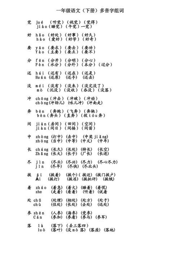 知识的多音字怎么组词、知识的多音字是什么