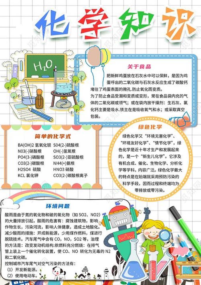 化学科普知识资料大全 化学趣味小知识