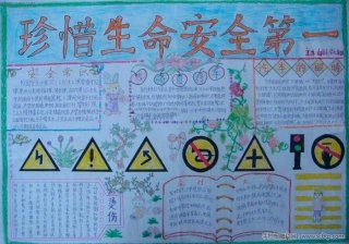 生活安全小知识手抄报 - 安全知识手抄报图片