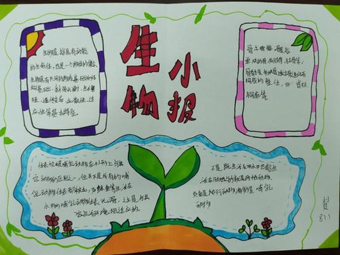 有趣的生物知识手抄报 - 生物手抄报内容文字