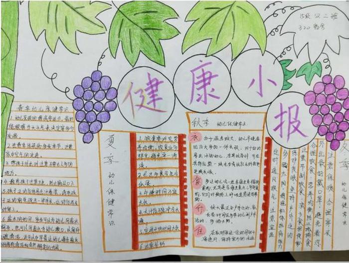 关于健康方面的小知识手抄报，健康知识手抄报简单