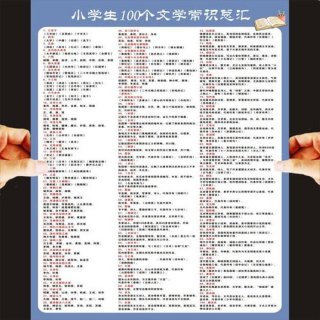 小学必考99个文学常识语录；语文文学常识大全