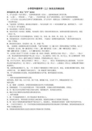 小学科学常识知识大全 有关小学科学方面的知识