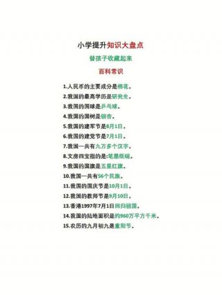 必备百科知识图片；知识百科大全